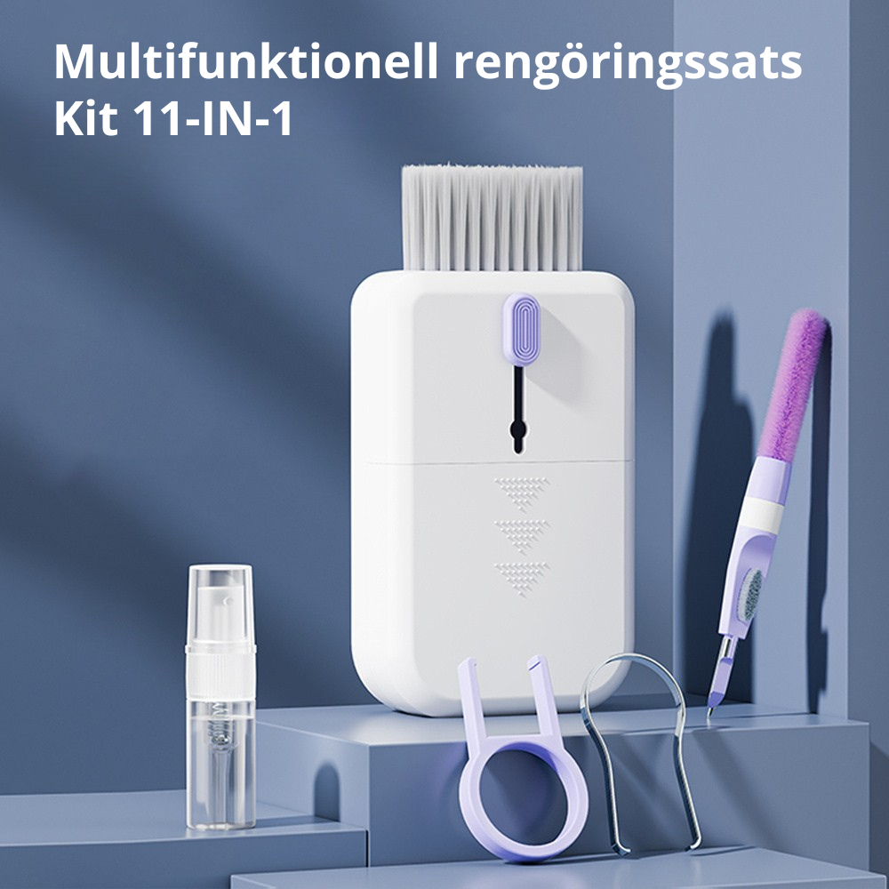 Portabel 11-i-1 multifunktionell rengöringssats